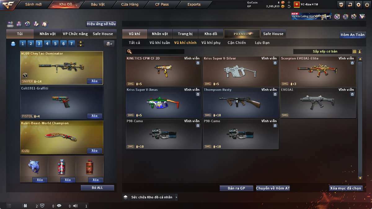 shop acc cf uy tin gia re